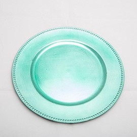 Richland Charger Plate Beaded Round 13" Copper Set of 24