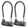 Ankilo Long Shackle Padlock, 4 Digit Combination Padlock with Code,