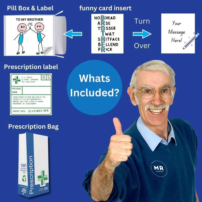 Funny Joke Pill Box Prank. Gift for Men, Women, her,