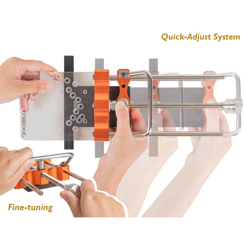 O’SKOOL Router Guide Rail Adapter with Quick-Adjust System for Arc