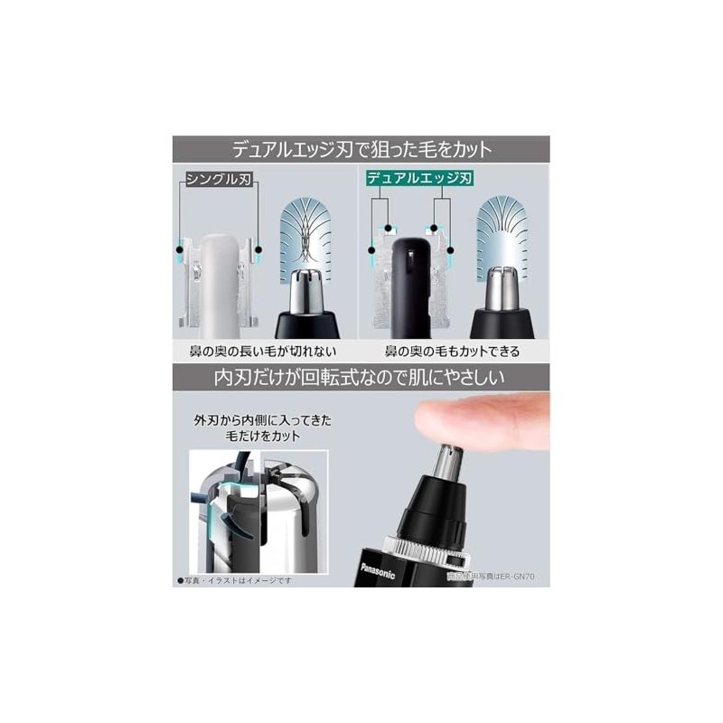 Panasonic ER-GN32-K Etiquette Cutter, Men's Grooming, Black (ER-GN32)