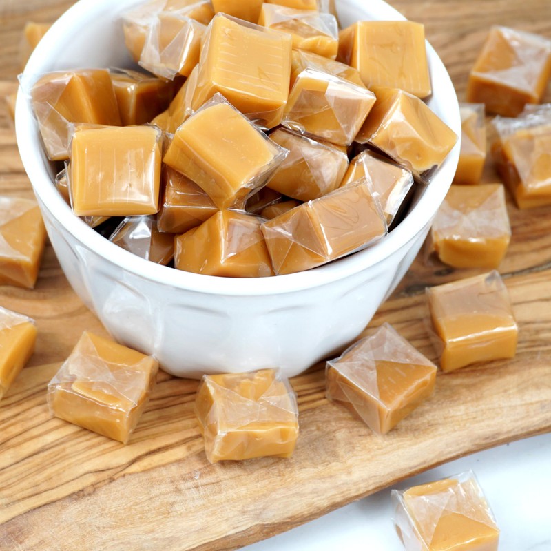 Caramel Squares Candy, 1 Pound Bulk Bag (Approximately 75 pieces),