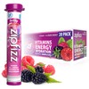 Zipfizz Daily Energy Drink Powder, Berry, 20 Pack | 3-in-1