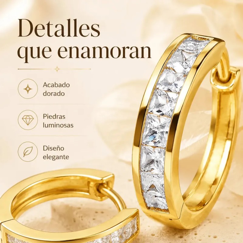 Arrancadas Aretes - Arracadas de Oro 14k para Mujer con