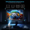 [Auto Focus/Keystone] Salange Native 1080P Smart Projector 4K Support,Mini Projector