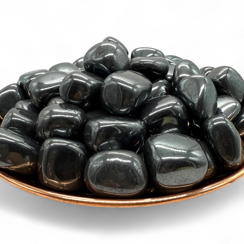 Pachamama Essentials Hematite Tumbled Stones (1, Oval)