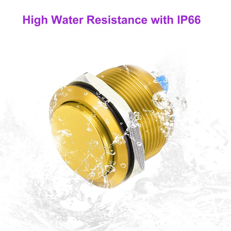 DMiotech 1 Pcs 22mm / 7/8" Push Button Switch, IP66
