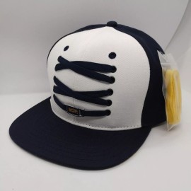 Lacer Headwear SnapBack Hat Blue White Yellow Adjustable Cap W Lace New