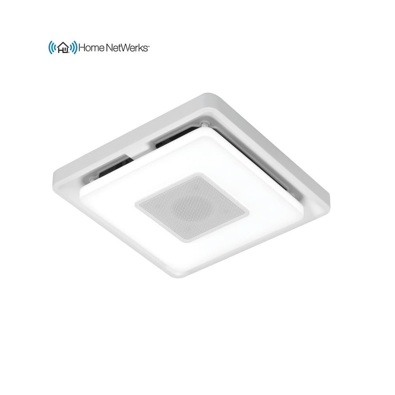 Home NetWerks 80 CFM 1.5 Sones Bath Fan with Bluetooth
