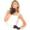 Wrist Evening Short Satin Opera Gloves, Black, One Size