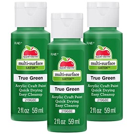 Apple Barrel Acrylic Paint, True Green (Pack of 3) 2 oz, 21968EA- (Pack of 3)