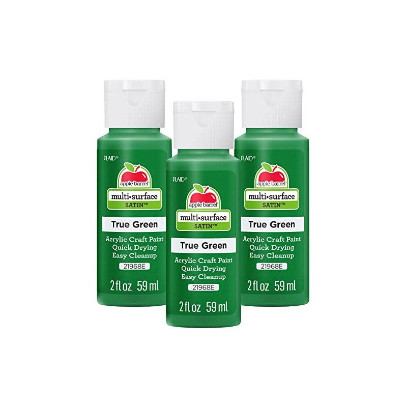 Apple Barrel Acrylic Paint, True Green (Pack of 3) 2