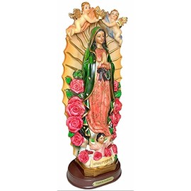 BHEII Virgen De Guadalupe / Our Lady of Guadalupe 12" Tall Home Decor New