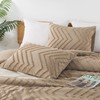 Andency Taupe Comforter Set King Size, Boho Soft Warm Tufted