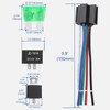 Weasch 4 Pack Fuse Relay Switch Kit, 12V 30A, 5