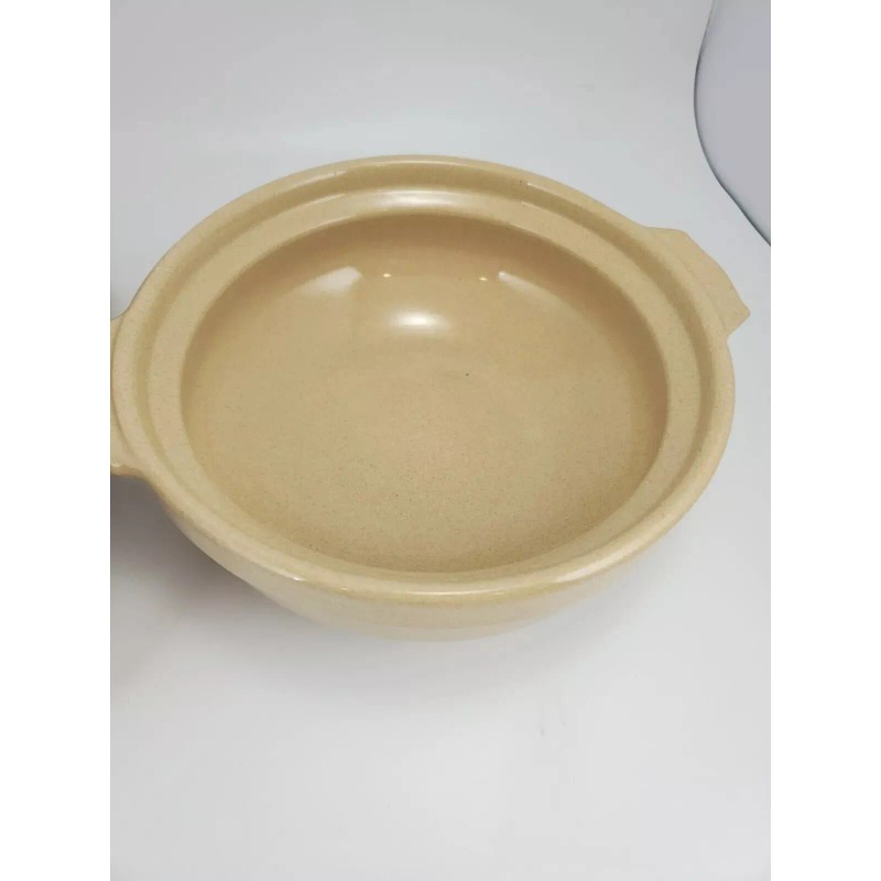 Daiso 7" Earthen Pot Clay Heat Resistant Bowl Japan
