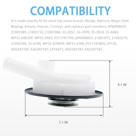 21001906 Washer Drain Pump Replacement Exact Fit for Maytag Admiral Magic Chef Washers - Replaces 35-6434 WP35-6465 WP35-6780 AP6008663 21001906