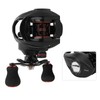 Black Red Metal Spool Magnetic Brake Fishing Casting Reel Fish