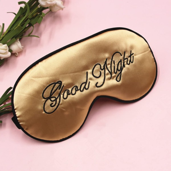 Silk Sleep Mask Eye Mask Blindfold Blindfold Adjustable Strap Sleeping