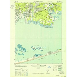 New York Maps - 1944 Bay Shore East, NY - USGS Historical Topographic Wall Art : 18in x 24in, Large Wall Art Map
