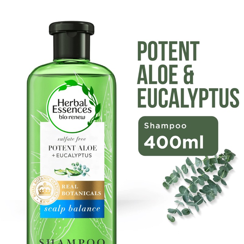 Herbal Essences Sulphate-Free Potent Aloe + Eucalyptus Cleansing Shampoo for