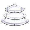 Drizzle Bathroom Corner Shelf Super Clear, Corner Shelves Unbreakable -