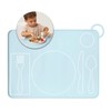 Kids Silicone Montessori Placemat for Toddlers | Children Plate Mat