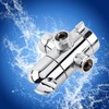 3 Way Shower Head Diverter Adjustable Arm Multi-Layer Chrome Plating
