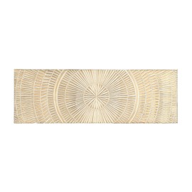 Deco 79 Wood Geometric Handmade Home Wall Decor Intricately Carved Radial Wall Sculpture, Wall Art 12" x 1" x 36", Gold