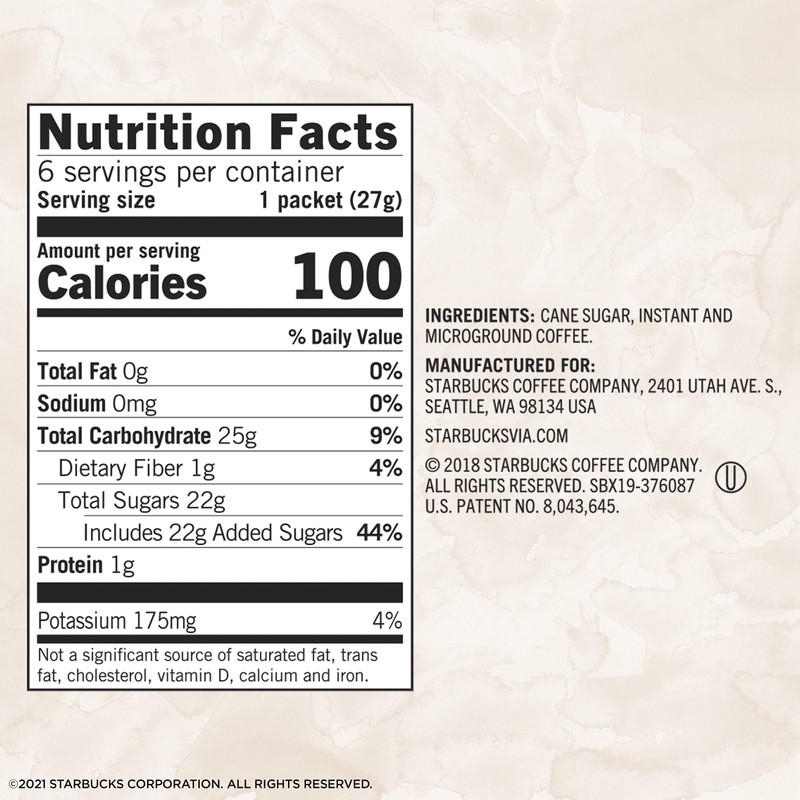 Starbucks VIA Instant Coffee Medium Roast Packets — Sweetened Iced