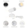 Aisilan Spotlights Indoor, LED Wall Spotlight Plug in with Switch,