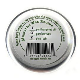 Green Beard Grmng 2oz. Tree-topped Mustache Wax Tacky Firm - from