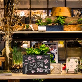 Small Chalkboard Signs 8 X 12 Inch Tabletop Blackboard Chalk Board Signs with Stand Food Signs Menu Board for Buffet Kitchen Restaurant Party Decoration Home Message -1 Pack