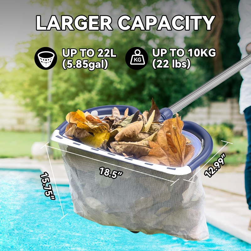 Ainkter Removable and Replaceable Debris Net Bag Pool Skimmer Net