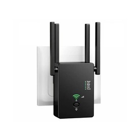 WiFi Booster Range Extender, 1200Mbps Dual Band 5GHz & 2.4GHz, WPS One Click Easy Setup, Wireless Internet Signal Repeater, 2 Ethernet Port
