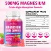 2 Pack Magnesium Oxide 400mg Gummies for Vegan Sugar-Free Raspberry