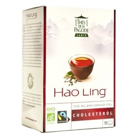 Thés de la Pagode Hao Ling Thé Pu-Erh Grand Cru Cholestérol Bio 90 Sachets