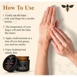 Lotus Organic Grass-Fed Beef Tallow Balm with Raw Honey - Moisturizing Cream- 2oz