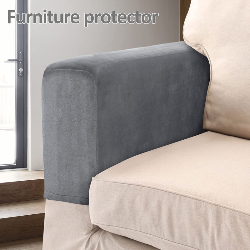 Armrest Covers 2pcs Universal Armchair Covers Non-Slip Sofa Armrest Protector