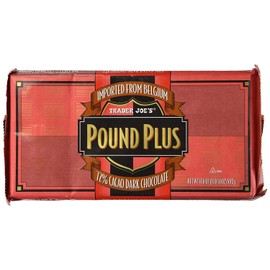 Pound Plus GIANT Belgian 72% Dark Chocolate Bar - 1 lb 1.6 oz._AB