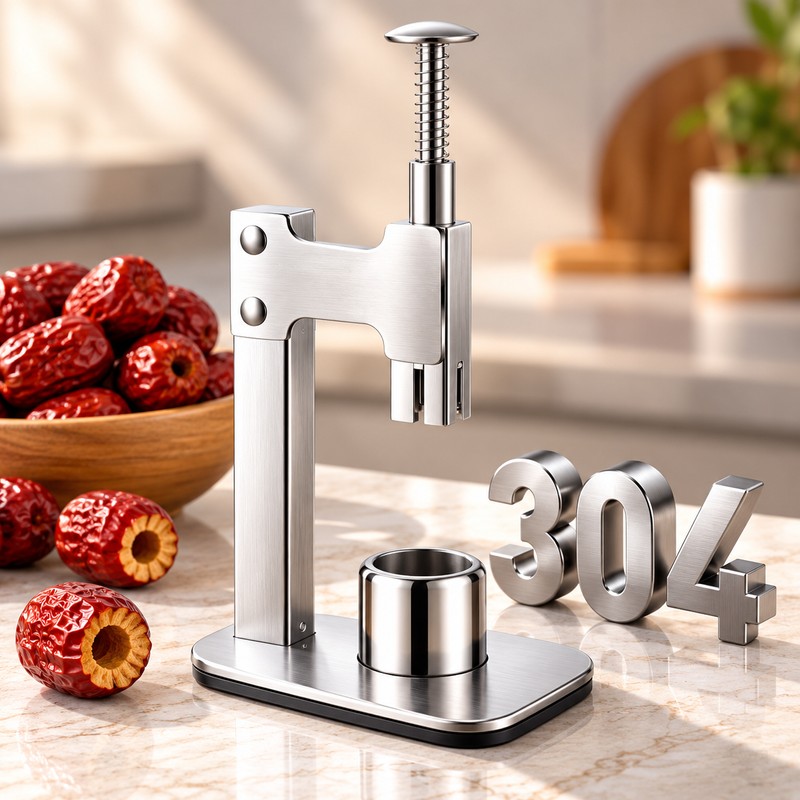 Stainless Steel Fruit Corer for Easy Pit Removal – Manual