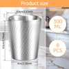 8Pcs 304 Stainless Steel Cup,300ml Stackable Double Wall Metal Cup,Vacuum
