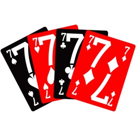 ooelyy Large Print Playing Cards 2 Pack, Low Vision Playing Cards Big Numbers, Easy to Read Deck of Cards for Visually Impaired, Seniors, Red Black Background is More Eye-catching