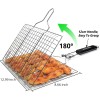 Fish Grilling Folding Portable Stainless Steel BBQ Grill Basket for