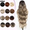 DÉBUT Long Wavy Lace Front Wigs 13x4 Middle Part Synthetic