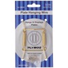Plymor Shiny Gold Finish Wall Mountable Plate Hanger, 3.125" H