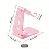 Foldable Phone Holder, 1 Count Multifunctional Hollow Out Design Phone