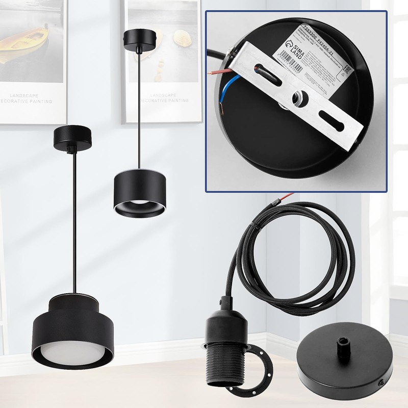 Pack of 6 Ceiling Mount Lamp, Lamp Holder Ceiling Ceiling