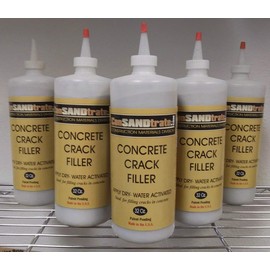 ConSandtrate Concrete Crack Filler - White - 3 lb. (Single Bottle) for Filling in Concrete Cracks on driveways, walkways and patios.