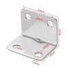 Doyeemei l字金具 10個入り M4*16ネジ40個付き 角かっこ 家具棚L字型直角鉄製ブラケット ステンレス製 家具ブロンズトーン用 Ｌ字アングルブラケット 棚受け金具
